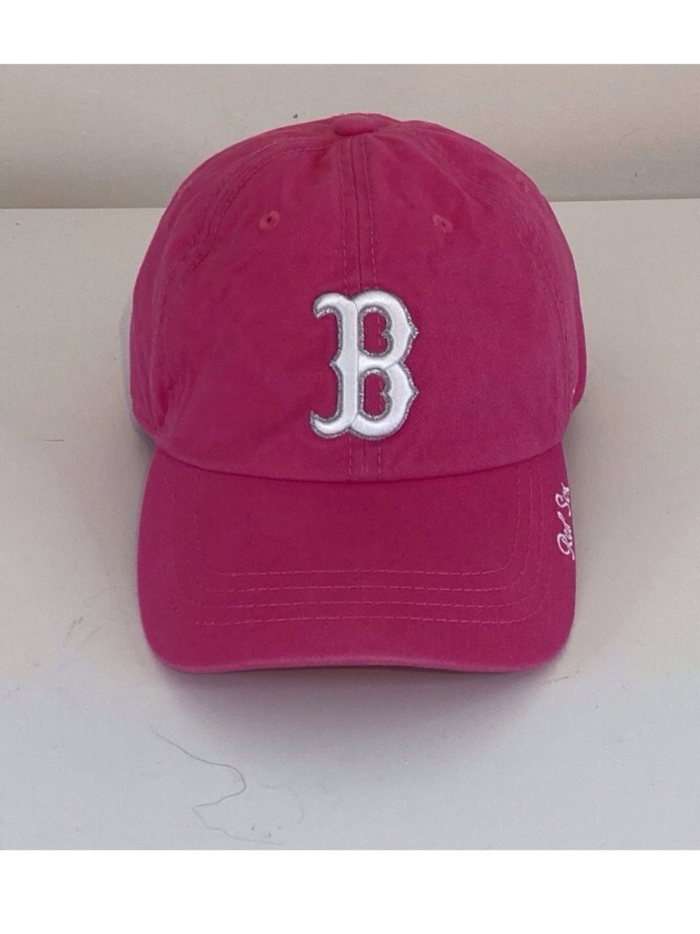 BOSTON RED SOX Women’s Bright Pink MLB BASEBALL HAT 47 Brand Cap, Strap Back